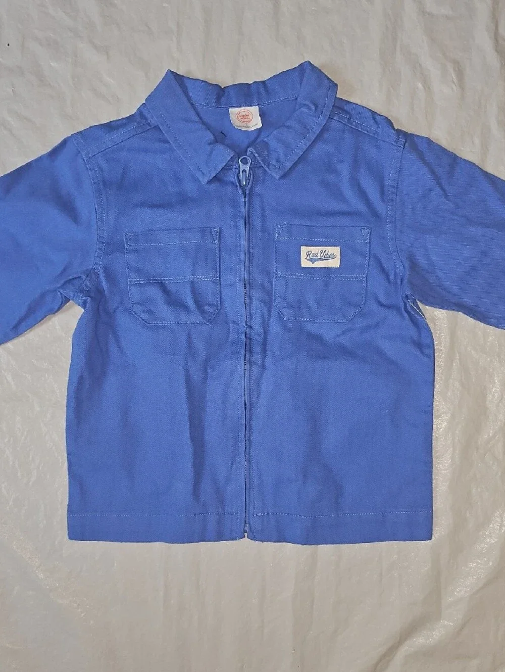 Wonder Nation Little Boy Size 4 Cotton Twill Chore Zippered Jacket, Lightweight